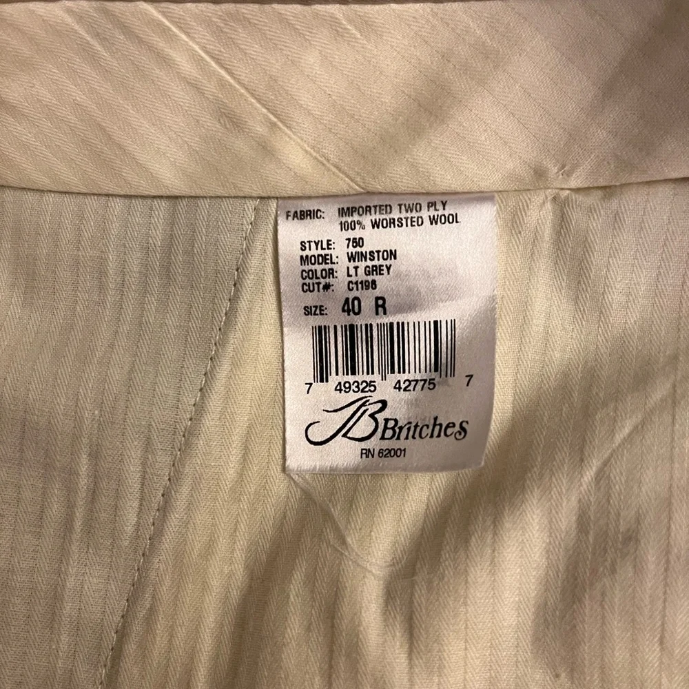 BRITCHES Gray Pleated Dress Pants size 40 - Picture 4 of 6